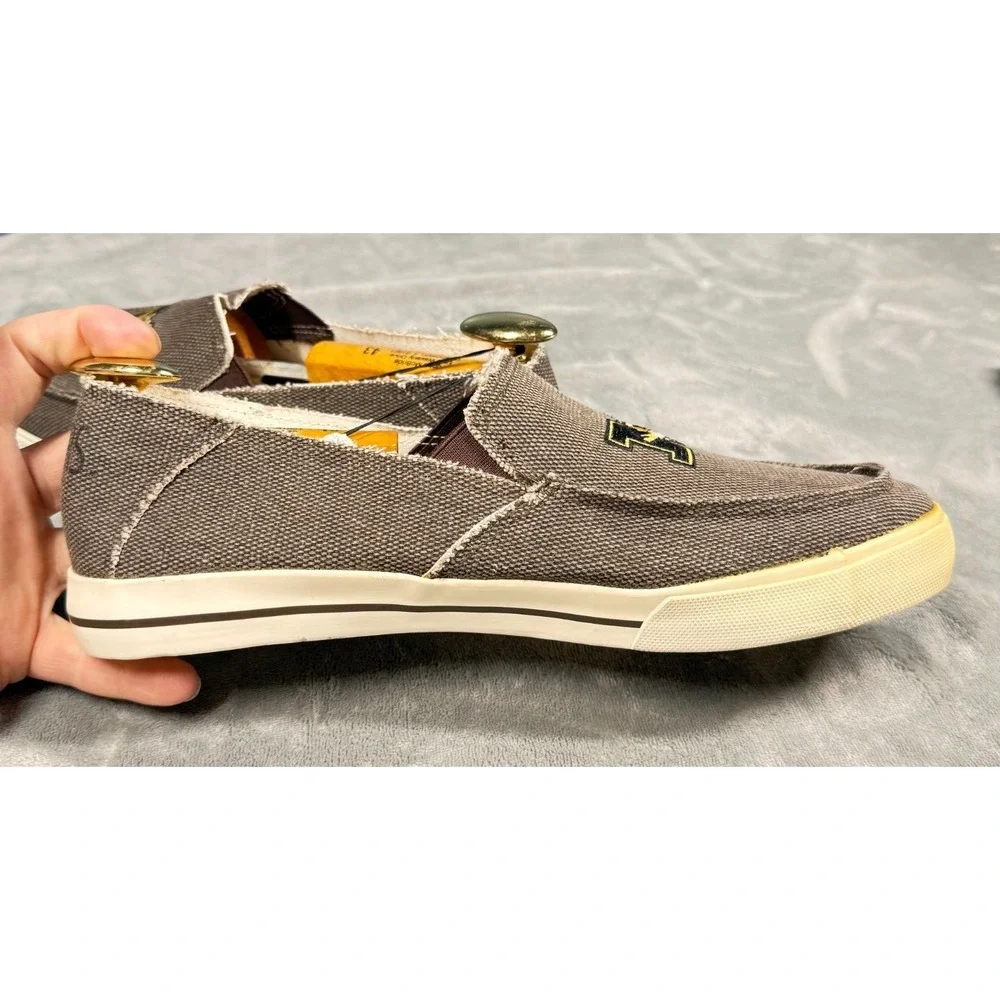 Missouri Tigers Mizzou Loafer Mens 43 Slip On Sneaker Brown Canvas